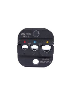 Die Set w/ Locator, RBY- .082"/ .096"/ .132" Confined Crescent for R/B/Y Insulated Terminals - Use with EMC3300